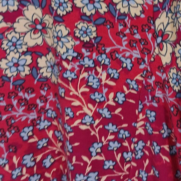 J. Jill Casual Floral Print Pull Over Dress, Size Medium, Short Sleeve Loose Fit - Picture 2 of 16